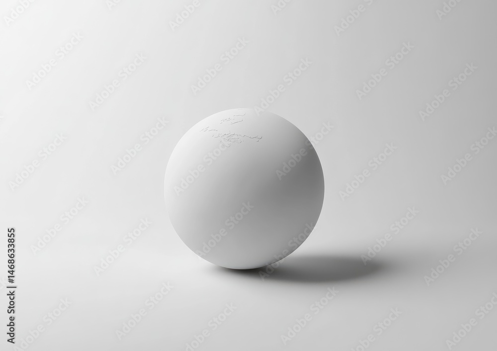A single, matte-white egg rests on a plain white surface A single, matte-white egg rests on a plain white surface