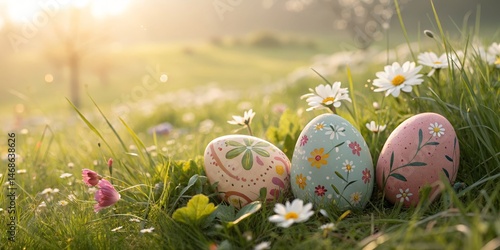 Painted Easter Eggs in Mead...