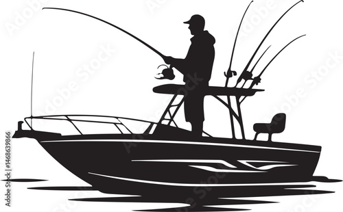 “Fish Hunting Vector Bundle | Fishing Rod, Lure & Angler SVG Clipart for Outdoor & Sport Fishing Designs”