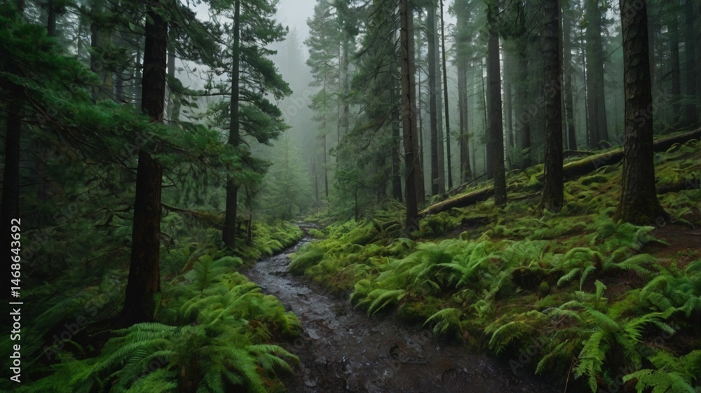 Fototapeta premium path in the forest,beautiful forest