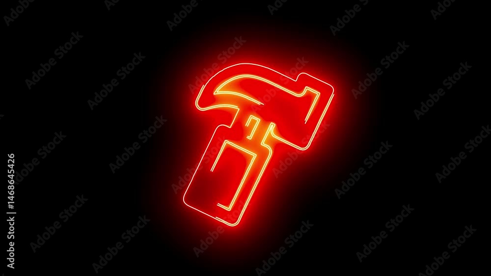 Home icon neon animation Home icon neon animation