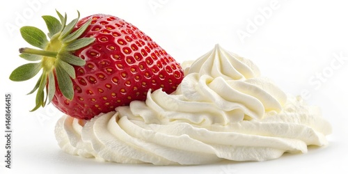 Strawberry on Cream Swirl, ...