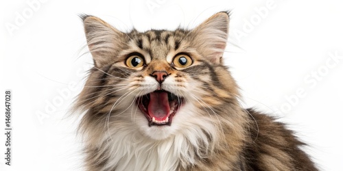 Surprised Tabby Cat Portrai...