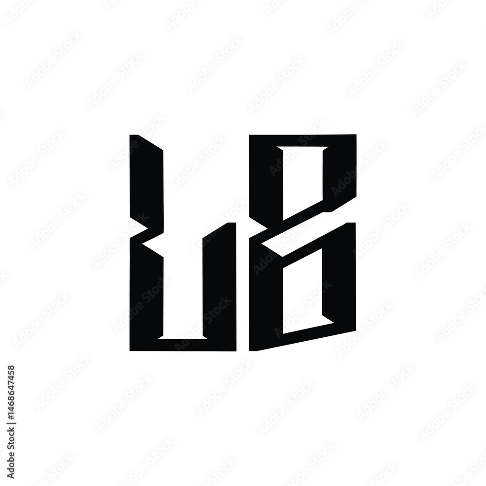 LB monogram logo design letter text name symbol monochrome logotype alphabet character simple logo LB monogram logo design letter text name symbol monochrome logotype alphabet character simple logo