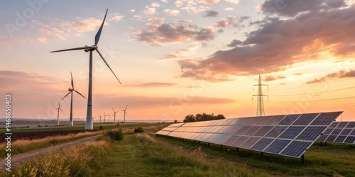 Wind Turbines and Solar Pan...