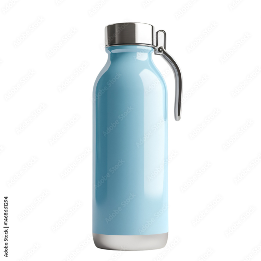 Light Blue Water Bottle with Carry Handle Stylish Hydration Design Light Blue Water Bottle with Carry Handle Stylish Hydration Design