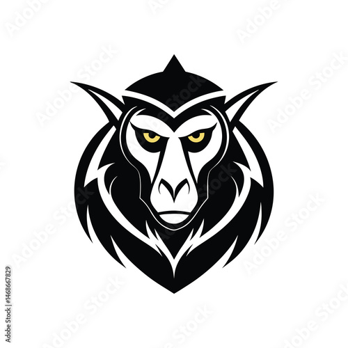 Wallpaper Mural Flat and Minimal Mandrill logo vector illustration Torontodigital.ca