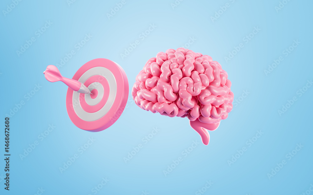 The human brain and brainstorming, cooperation, Inspiration and innovative concepts, 3d rendering. The human brain and brainstorming, cooperation, Inspiration and innovative concepts, 3d rendering.