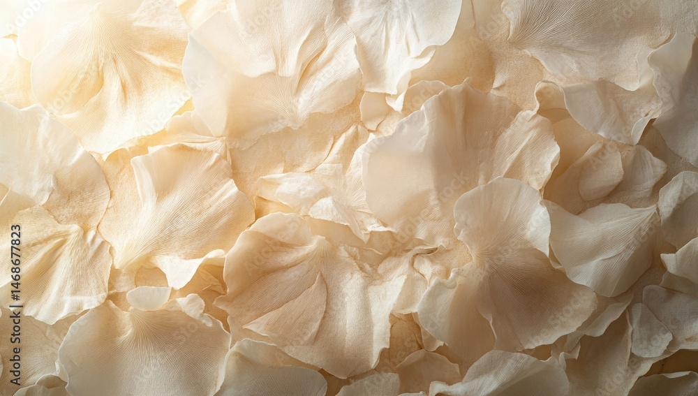 Soft, creamy-colored petals create a delicate, textured floral background Soft, creamy-colored petals create a delicate, textured floral background
