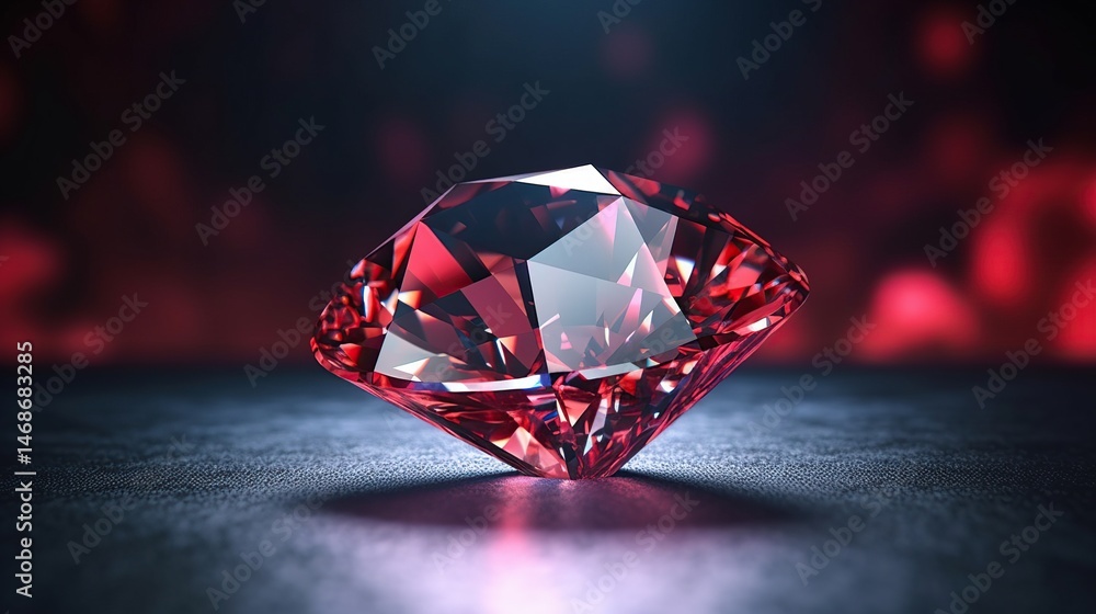 Red Gemstone Close-up Red Gemstone Close-up
