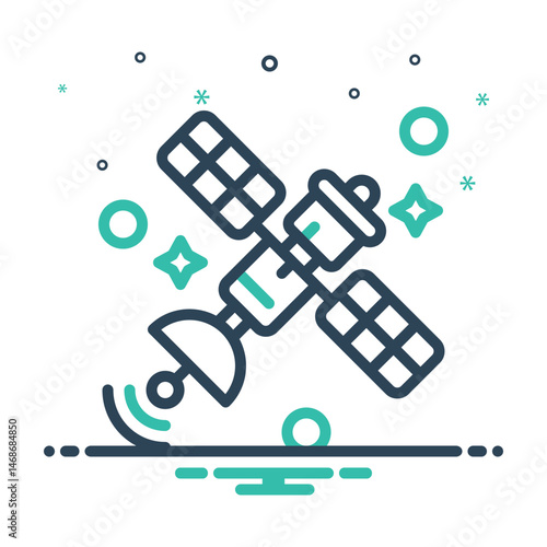 Mix icon for satellite