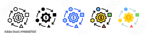 Adaptation Icon Collection With Multiple Styles