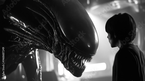 Alien and child