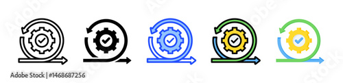 Iteration Icon Collection With Multiple Styles