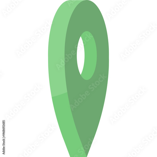 Green Location Pin Graphic