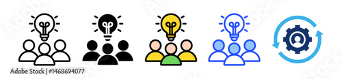 Leadership Inspiration Icon Collection With Multiple Styles