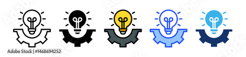 Creativity Icon Collection With Multiple Styles