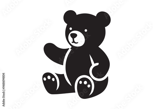 Teddy Bear Silhouette Vector