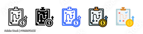 Expansion Strategy Icon Collection With Multiple Styles