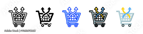 Cross Sell Icon Collection With Multiple Styles