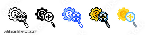 Revenue Opportunity Icon Collection With Multiple Styles