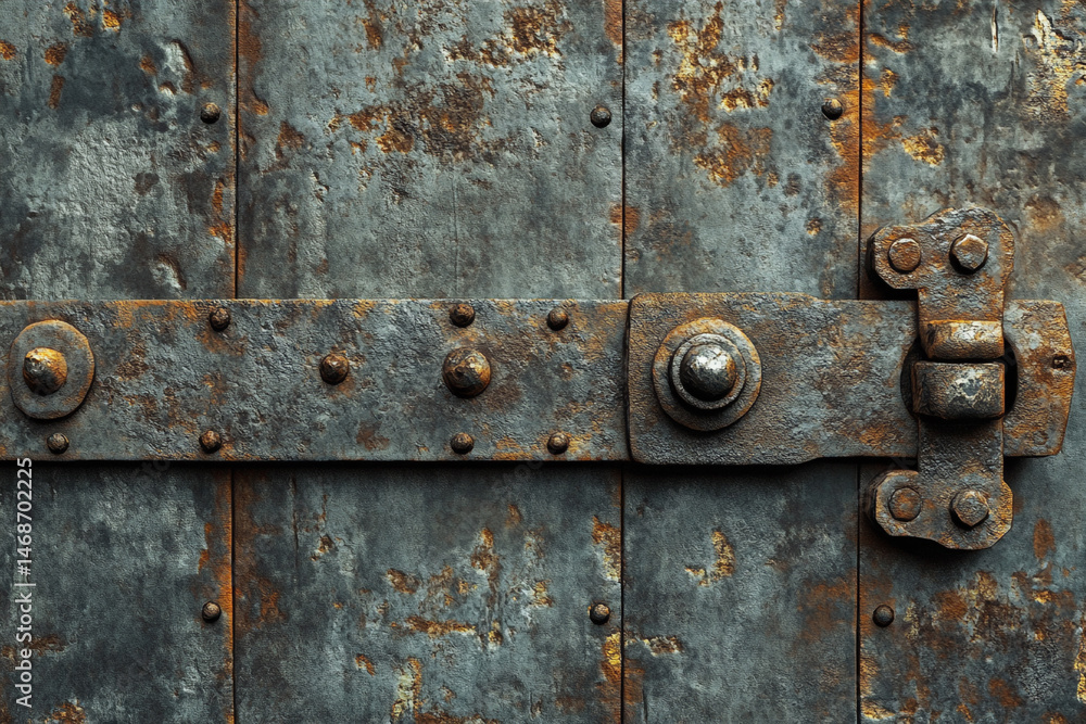 Rusty Metal Door Clasp Old Texture Background Rusty Metal Door Clasp Old Texture Background