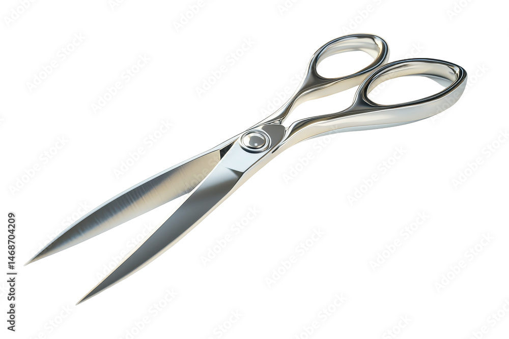 Polished metal scissors Polished metal scissors