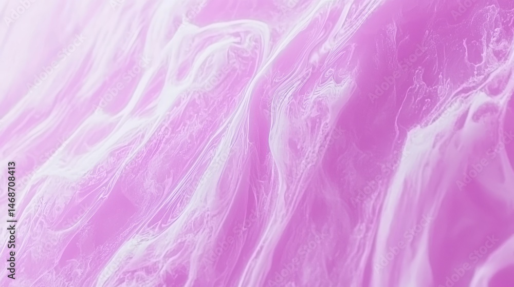 Obraz premium Abstract swirls of pink and white fluid art.