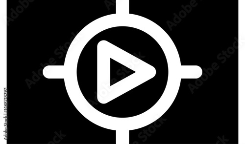 Rounded Filled Video player