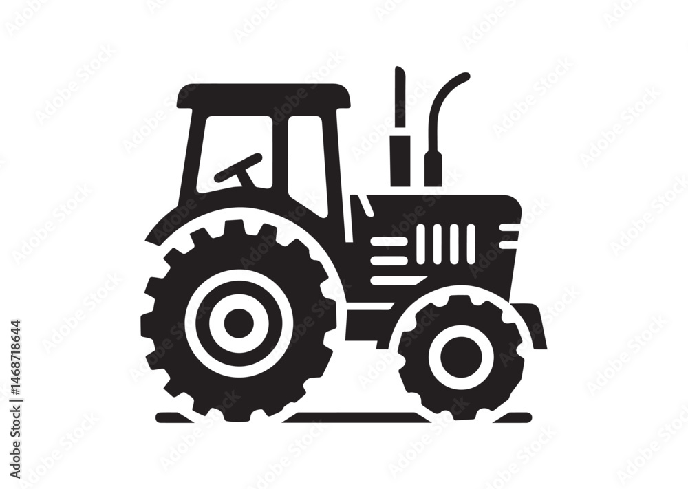 Tractor Silhouette Vector Tractor Silhouette Vector