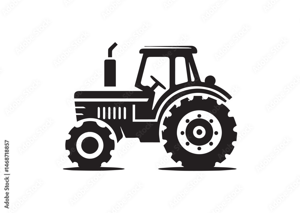 Tractor Silhouette Vector Tractor Silhouette Vector