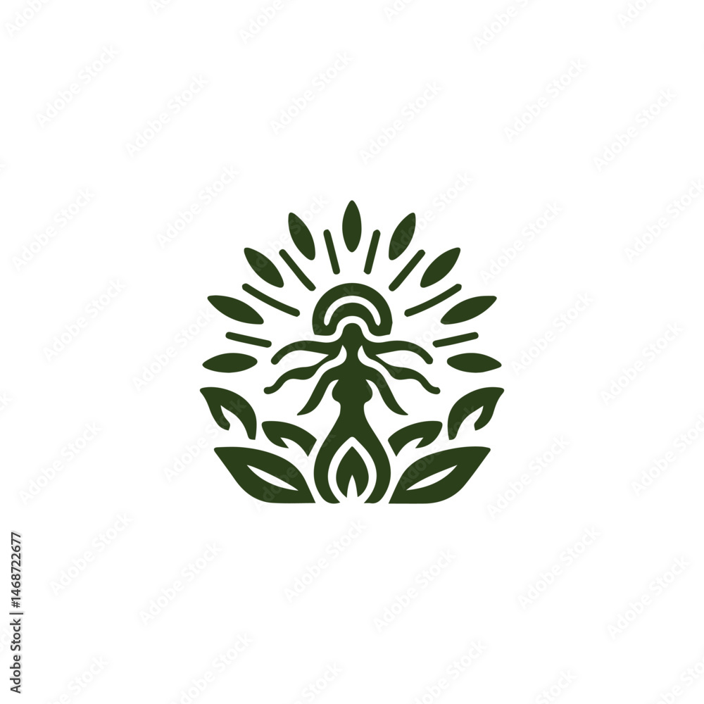 Obraz premium Nature goddess logo