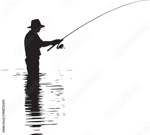 "Fish Hunting Silhouette | Fishing Scene Vector Art"

"Fishing Vector Design | Hunter and Fish Clipart"

"Fish Catching Scene | Outdoor Hunting Illustration"

"Fishing Rod Silhouette | Fisherman with 