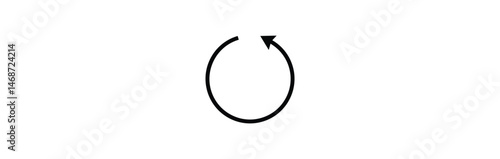 circular arrow icon, refresh, reload arrow icon symbol sign, vector illustration