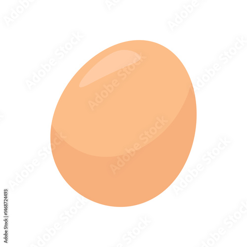 Smooth and glossy abstract egg shape illustration