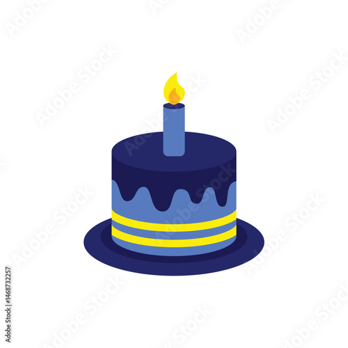 Delicious Chocolate Birthday Cake with Colorful Sprinkles and Candles