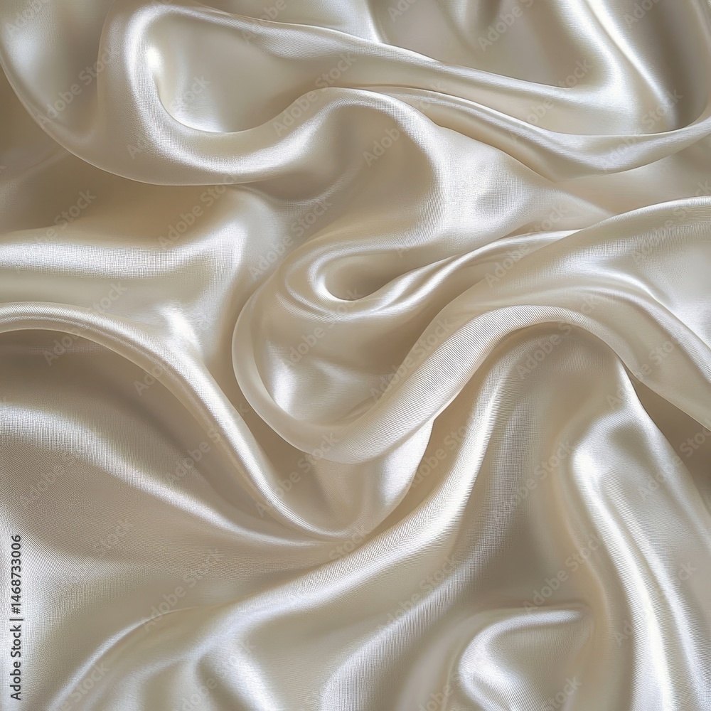 Fototapeta premium White Silk Digital Background, Generative AI
