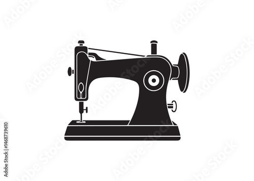 Sewing Machine Silhouette Vector