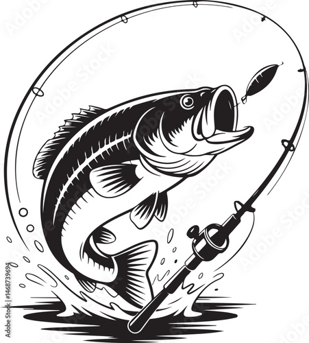 Fisherman Casting Line Silhouette

Fishing Boat on the Lake Vector Design

Underwater Fish Hunting Scene Silhouette

Spearfishing Adventure Silhouette Art

Fishing Rod and Catch Moment Vector
