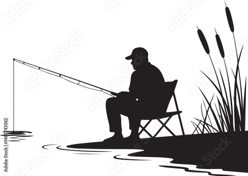 Fisherman Casting Line Silhouette

Fish Caught Mid-Jump Vector Scene

Fishing Boat Adventure Silhouette

Spearfishing in Action Silhouette

Calm Lake Fish Hunt Vector Design