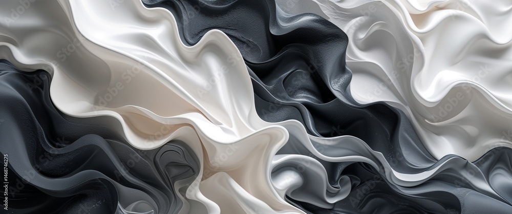 Obraz premium Elegant pearl white and muted charcoal color abstract background