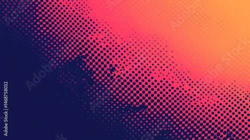 Wallpaper Mural Abstract halftone gradient design with vibrant colors. Torontodigital.ca