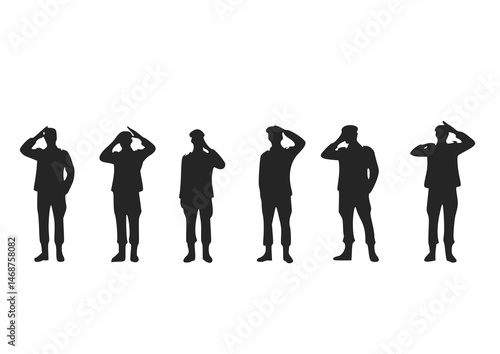 Police officers in silhouette form a unified salute before a digital map of tracked criminal activity. Their rigid, proud pose highlights their role as protectors—a fitting visual for police celebrati