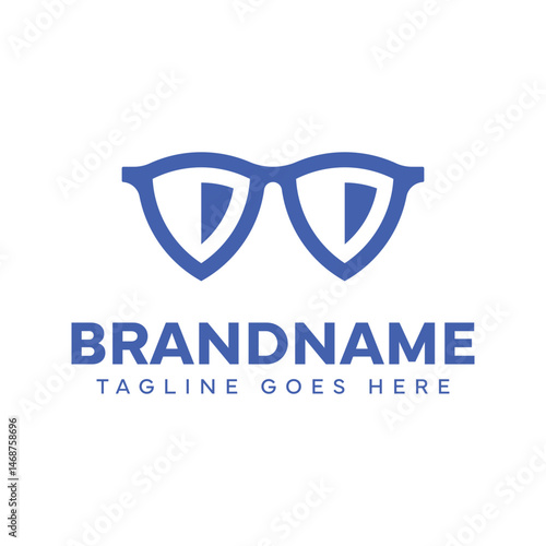 Shield Glasses Modern Logo, symbolizing protection, clarity, and modern intelligence
