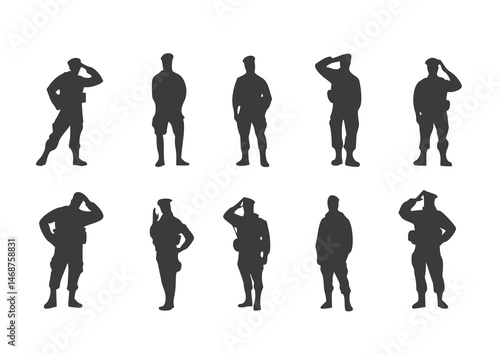 Silhouetted officers salute proudly in a dimly lit evidence lab, surrounded by forensic tools and labeled evidence bags. A striking representation of justice and honor.