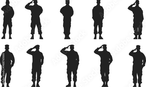 Silhouetted officers strike a firm salute in front of a wall filled with pinned case files and maps. Their upright pose radiates discipline and honor, perfect for a security and law enforcement 