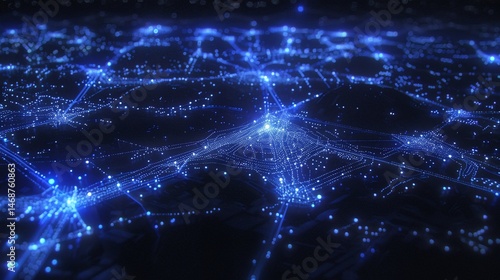 high-tech drawing, background, luminous dots