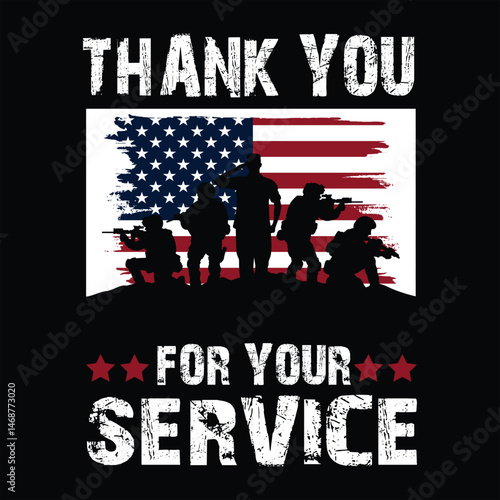 
"Thank you for your service,"Armed Forces Day Military T-Shirt, May 19th Memorial Day,Armed Forces Veterans Day Designs
