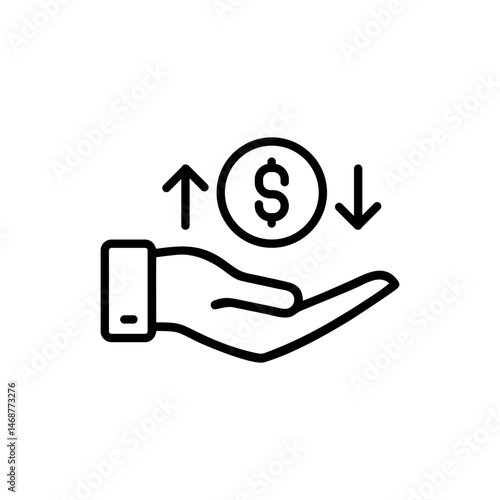 Dividend payout icon