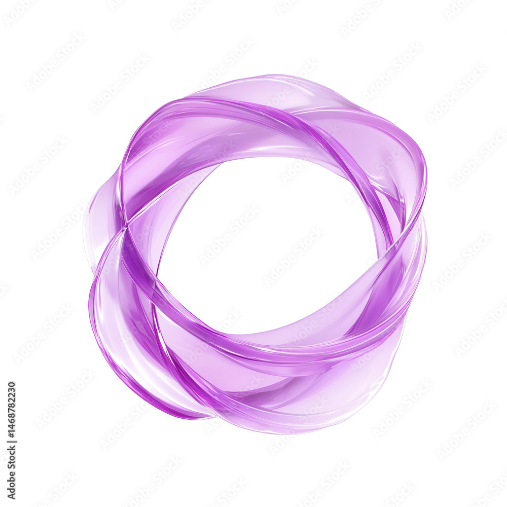 Abstract Purple Swirling Ring Fluid Design Element Abstract Purple Swirling Ring Fluid Design Element